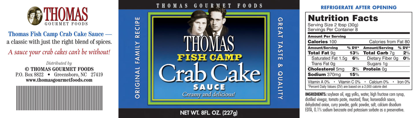 Thomas Fish Camp Crab Cake Sauce