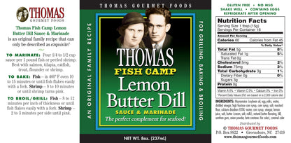 Thomas Fish Camp Lemon Butter Dill Sauce & Marinade